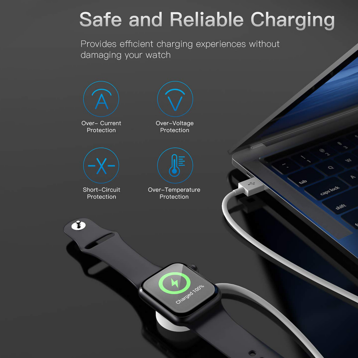 Smart Watch      USB-A Charging Cable