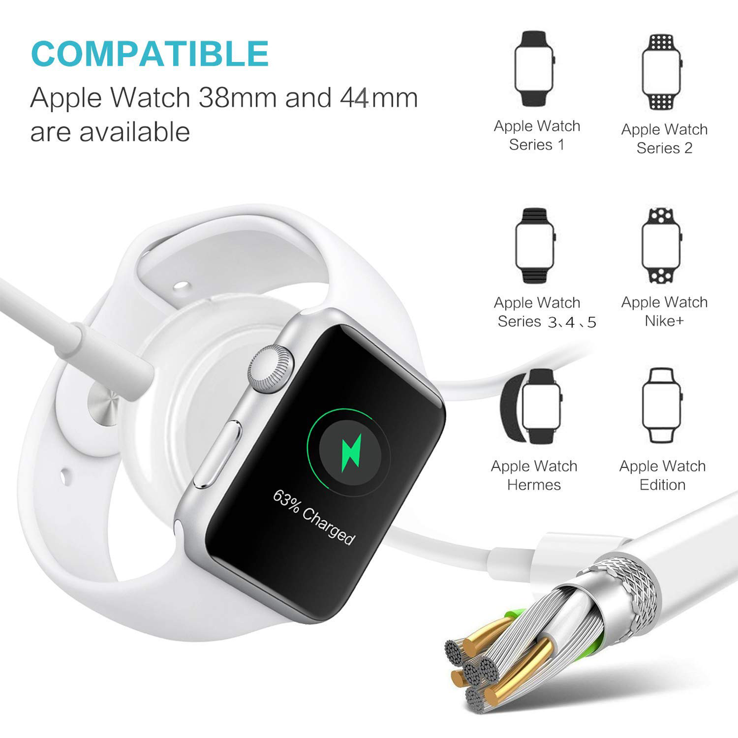 Smart Watch      USB-A Charging Cable