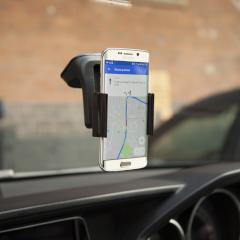 Universal Car Mount for mobiles which easily mounts on windshield and dashboards