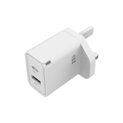 USB-C + USB-A GaN Home Charger 33W