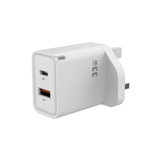 USB-C + USB-A GaN Home Charger 33W
