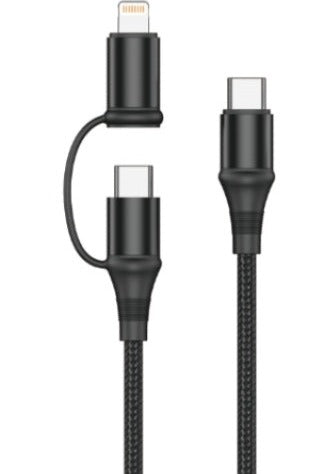 2 in 1 USB-C to iphone/USB-C