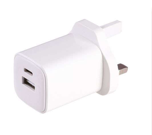USB-C + USB-A Dual PD Home Charger <br> UK