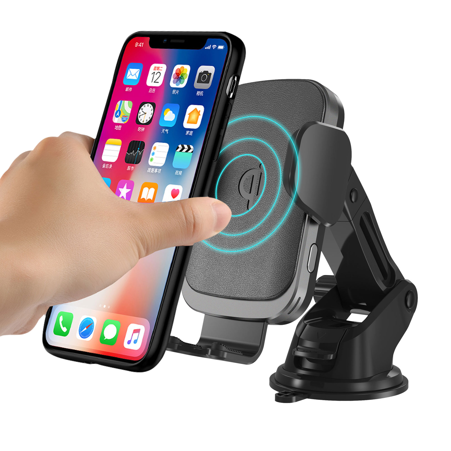 18W CarMate M1    Wireless Charger & Car Mount