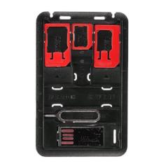 Sim Adapter with Card Reader-Red